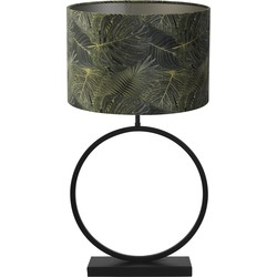 Tafellamp Liva/Livigno - Zwart/Eiwit - Ø40x78,5cm