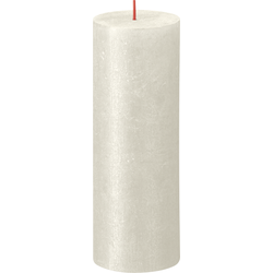 Kerze, stumpfe Kerze Shimmer 190/68 Elfenbein - Bolsius