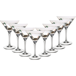 OTIX Martini Glazen Transparant 8 Stuks 300 ml Cocktail Set