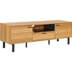 Beliani CLAREMONT - TV-kast-Lichte houtkleur-MDF