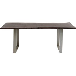 Eettafel Harmony Dark Silver 180x90