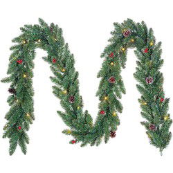 Black Box Kerstkrans Creston - 270x25x25 cm - Pvc - Groen