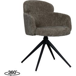 LABEL51 Eetkamerstoel Levi - Hunter - Elite - Black Frame