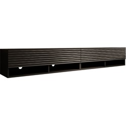 Meubella TV-Meubel Asino - Wave - Mat zwart  - 200 cm