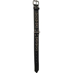 Zware halsband met beslag 35 mm/62 cm zwart - Gebr. de Boon