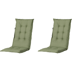 Madison - Kussen lage rug Basic green - 105x50 - Groen - 2 Stuks