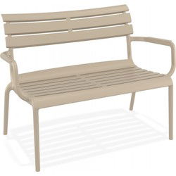 AROMA XL tuinbank 116x70x75 cm Taupe