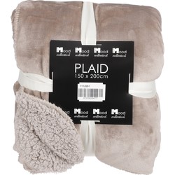 In the Mood Mardy Fleece Plaid - L200 x B150 cm - Polyester - Beige