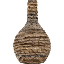 MUST Living Vase Onion small - 36xØ20 cm, banana bark with ceramic