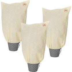 Plantenbeschermingshoes Set van 3 Beige 1x0,8m