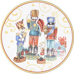 Clayre & Eef Onderbord Rood Blauw Melamine Notenkrakers