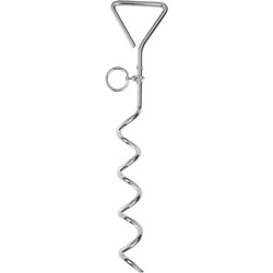 ProPlus Grondpen Hond - aanlegspiraal met wartel - 40 cm - Vastlegspiraal