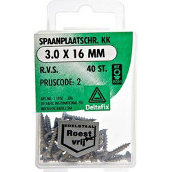 Spaanpl.schr. rvs 5.0x80mm