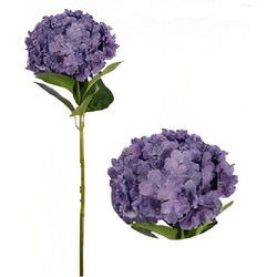 Kunst hortensia tak paars 92 cm