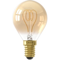 LED Flex Filament Kogellamp P45 220-240V 4W E14 136lm 1800K Goud, dimbaar - Calex
