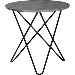 Pippa Design ronde salontafel in moderne betonlook - grijs
