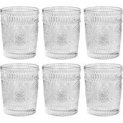 Krumble Waterglas vintage - 260 ml - Set van 6
