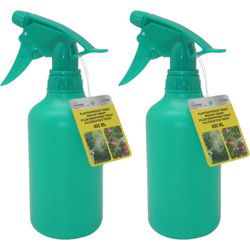 Benson Plantenspuit - 2x - groen - kunststof - 400 ml - Plantenspuiten