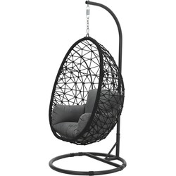 Garden Impressions Hangstoel Panama hangstoel ei - rope zwart
