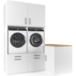 Wasophoogte Wasmachine Kast Hong Kong – Pure Wit