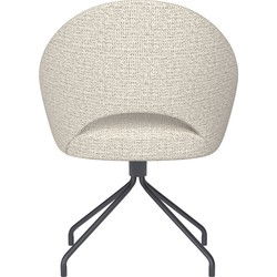 Housecraft Living Mick Eetkamerstoel Draaibaar Metaal Spider Off-White