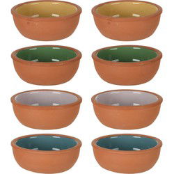 Excellent Houseware Tapas schaaltjes - 16x st - 10 x 4 cm - 150 ml - Snack en tapasschalen