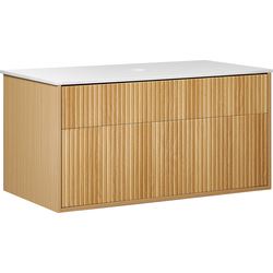 BEXTI - Badkamermeubel - Lichtbruin - 100 x 52 cm - Hout