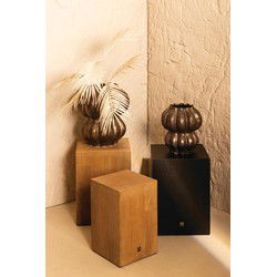PTMD Zuilen Gustavo - 30x30x40 cm - Hout - Naturel - Set van 2