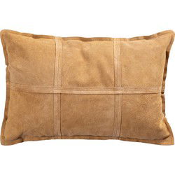 PTMD Sierkussen Cobie - 60x8x40 cm - Suede - Bruin