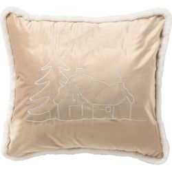 Textino ALPES - sierkussen 45x45 cm - Bleached Sand - Textino