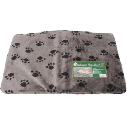 Kussen voor draadkooi grijs/paw 89x54 cm anti slip