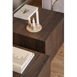 Salontafel Bruin MDF - Vierkant 58x58x40cm - Lima
