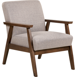 Beliani ASNES - Fauteuil-Grijs-Polyester