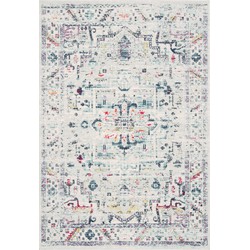 Safavieh Modern Chic Indoor Woven Area Rug, Madison Collection, MAD929, in Light Grey & Fuchsia, 160 X 229 cm