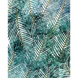 Sanders & Sanders fotobehang palmbladeren groen - 200 x 250 cm - 612351
