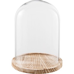 Clayre & Eef Stolp  Ø 23x29 cm Glas Rond Glazen Stolp