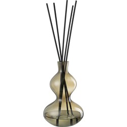 J-line - Geurolie Olive&amp;frank Incense Glas Groen Large - 20x31x31cm