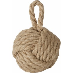 Boltze deurstopper - 1.5 kilo - bruin - jute - 23 x 15 cm - Deurstoppers