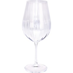 12x Rode wijn glazen 69 cl/690 ml van kristalglas - Wijnglazen