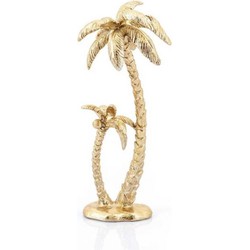 Furnilux - Decoratie item Sanka Palmboom goud metaal 18 x 14 x 40 cm