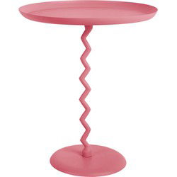 Bijzettafel Zig Zag - Helderroze - Ø44cm