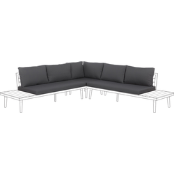 CORATO - Tuinkussenhoezen set - Grijs - Polyester