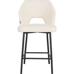 MUST Living Counter chair Bloom,100x54x57 cm, bouclé natural, seat height 65 cm