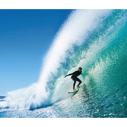 ESTAhome fotobehang surfer blauw en zeegroen