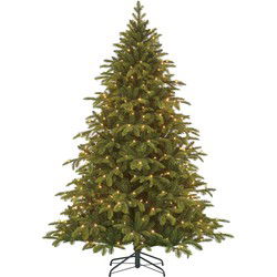 Black Box Kunstkerstboom Bridgeton - 150x150x215 cm - PVC/Polyethyleen - Groen - 360LED