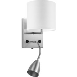 wandlamp read bling Ø 16 cm - wit