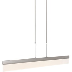 Moderne Hanglamp - Steinhauer - Kunststof - Modern - LED - L: 115cm - Voor Binnen - Woonkamer - Eetkamer - Zilver