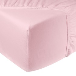 Hoeslaken flanel - 100% katoen - 180x200 - licht roze