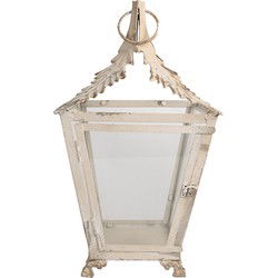 Clayre & Eef Lantaarn Beige Metaal