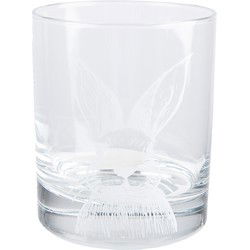 Clayre & Eef Waterglas 300 ml Transparant Glas Konijn Drinkbeker